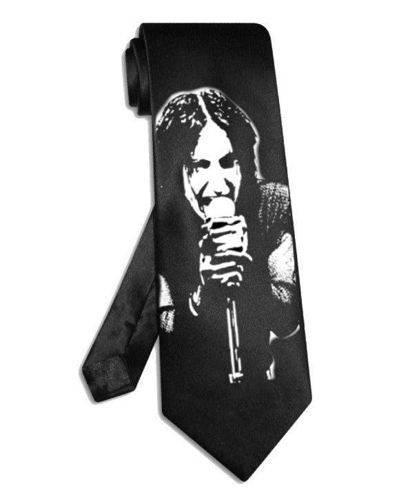 Trent Reznor Nine Inch Nails Krawatte schwarze Satinseidenkrawatte