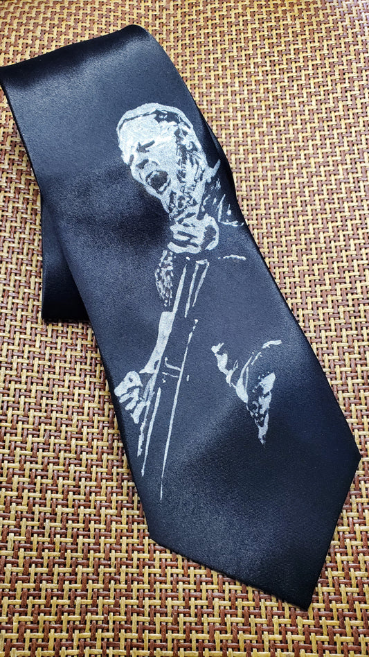 Metallica James Hetfield Krawatte aus schwarzem Satin