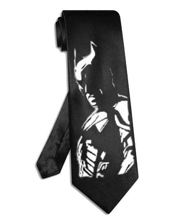 BATMAN black necktie satin silk tie
