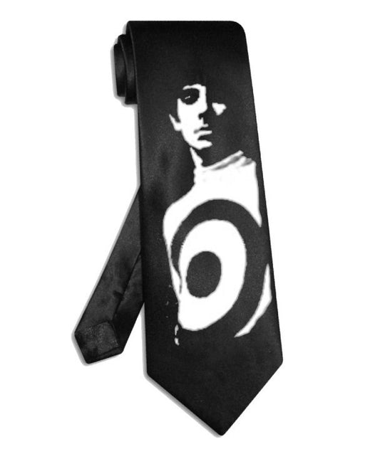 The Who Keith Moon Krawatte aus schwarzem Satin