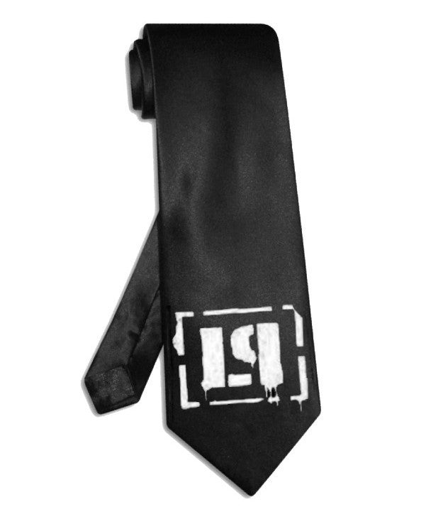 Linkin Park band logo tie black satin silk necktie