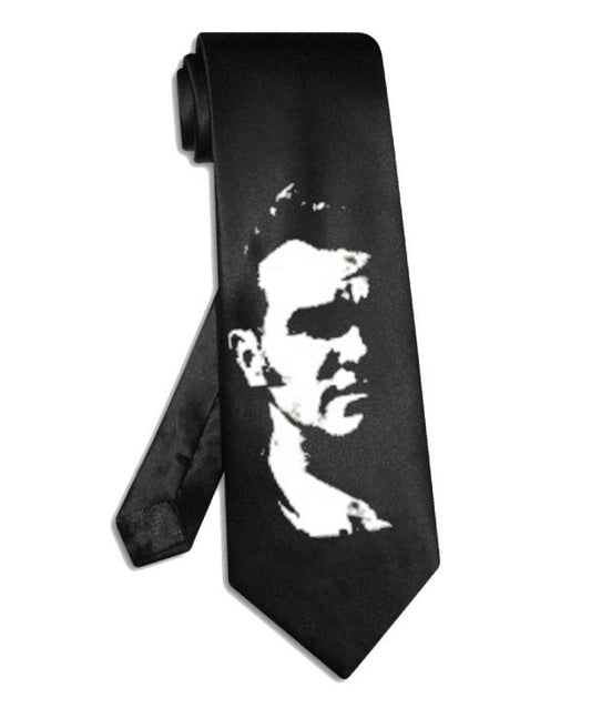 Die Smiths Morrissey Krawatte schwarze Satinseidenkrawatte