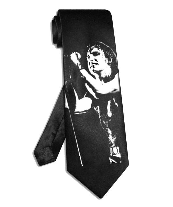 Nine Inch Nails Trent Reznor tie black satin silk necktie