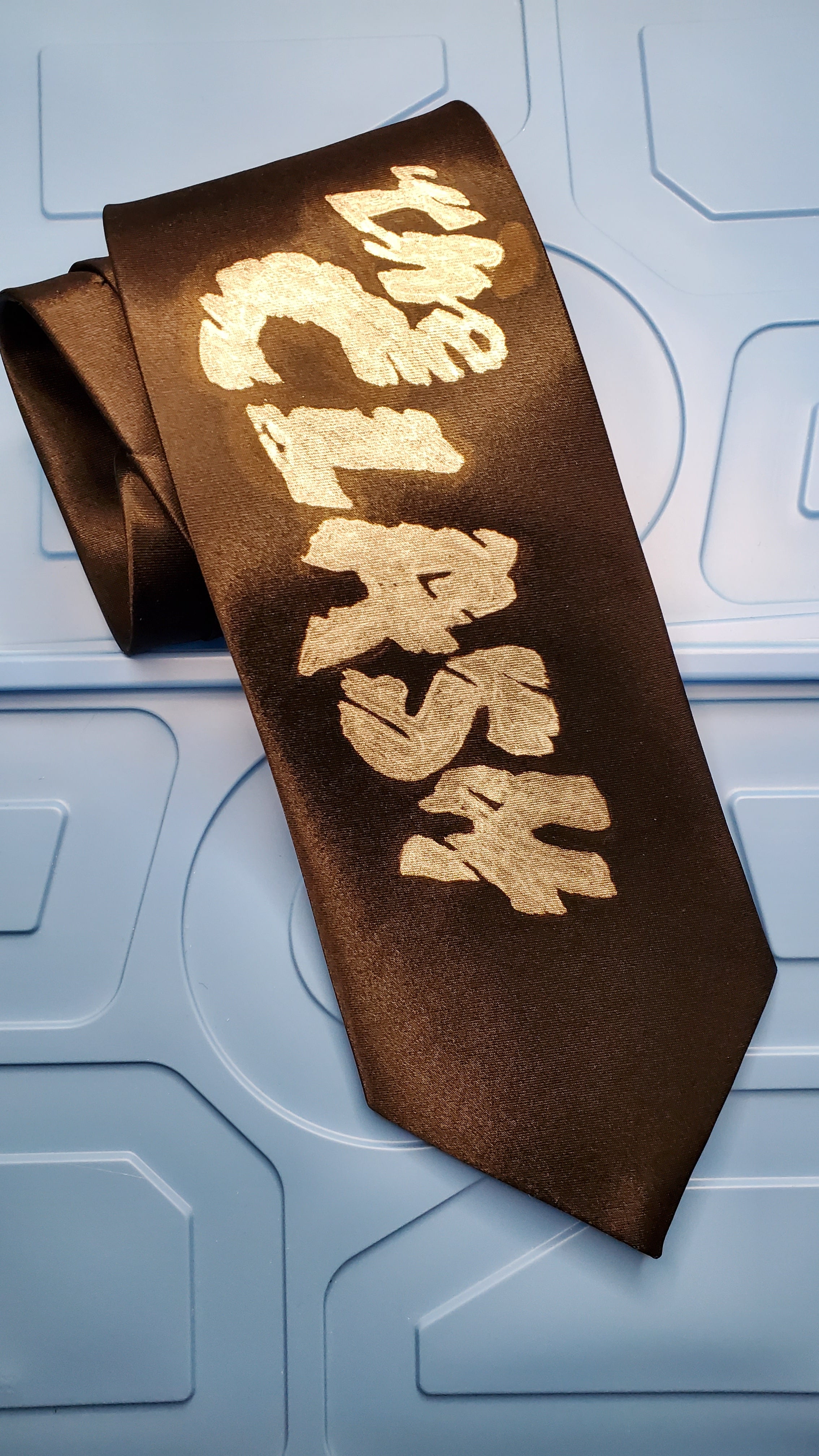 The Clash tie black satin silk necktie