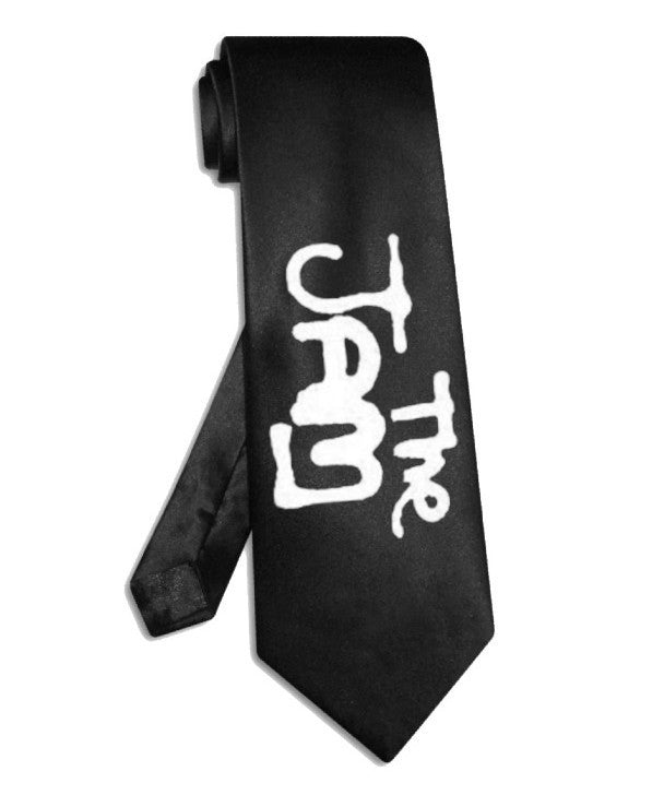 The Jam tie black satin silk necktie