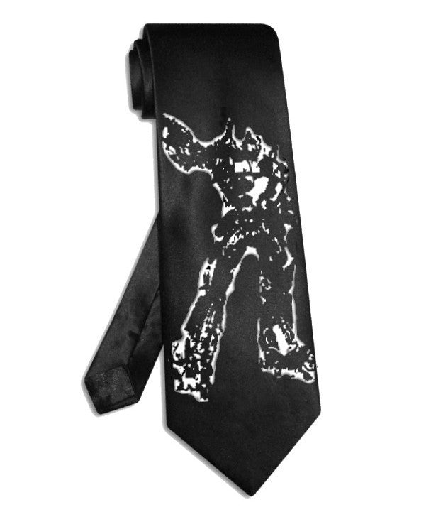 Optimus Prime Transformers tie black satin silk necktie